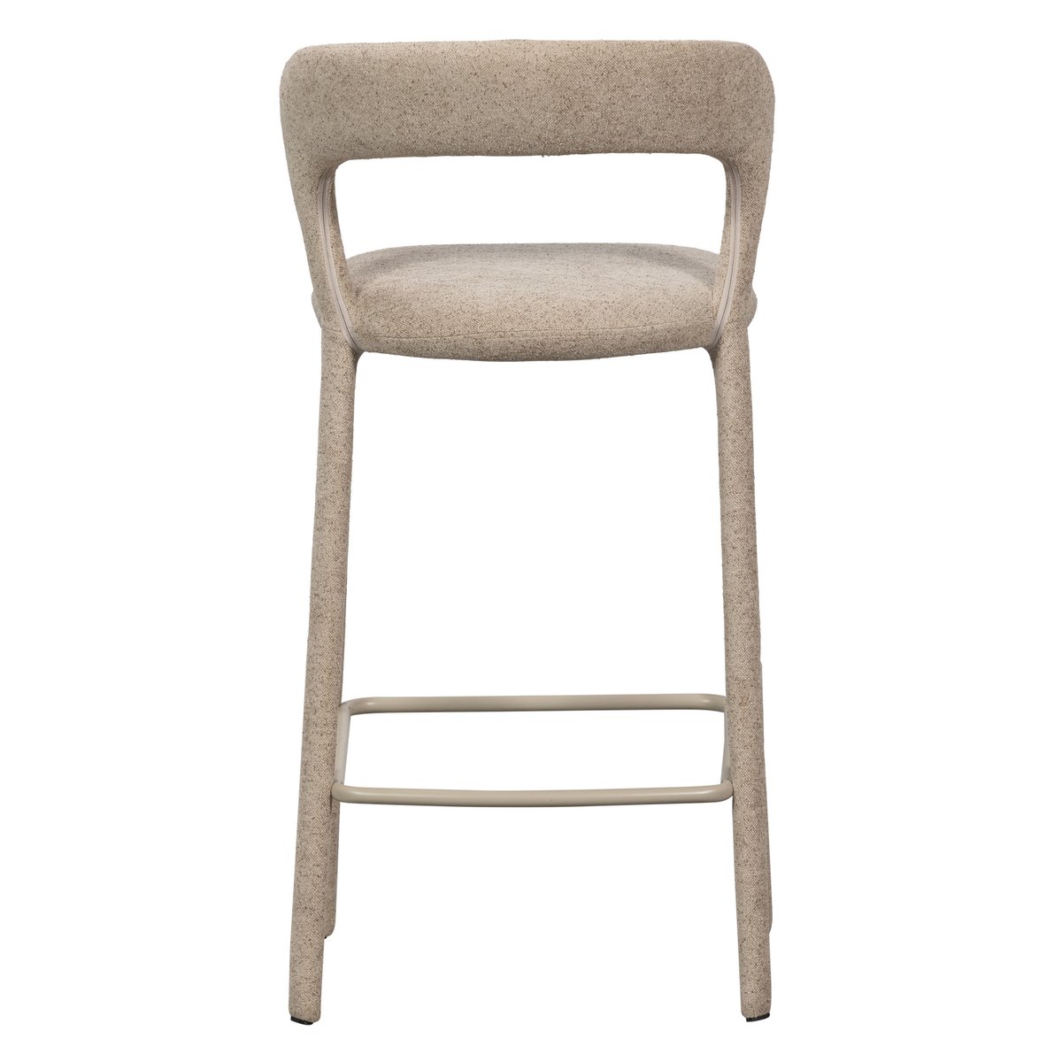 Chaise de bar en tissu NOBLE sable, WOOOD