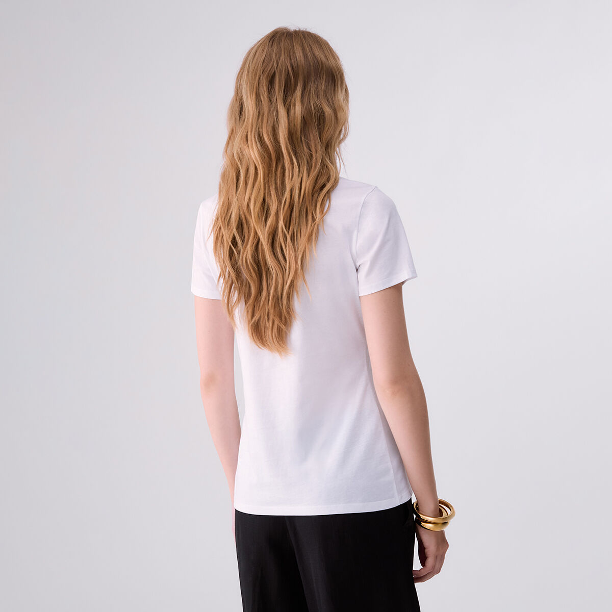 T-shirt avec logo blanc et rouge, LIU JO