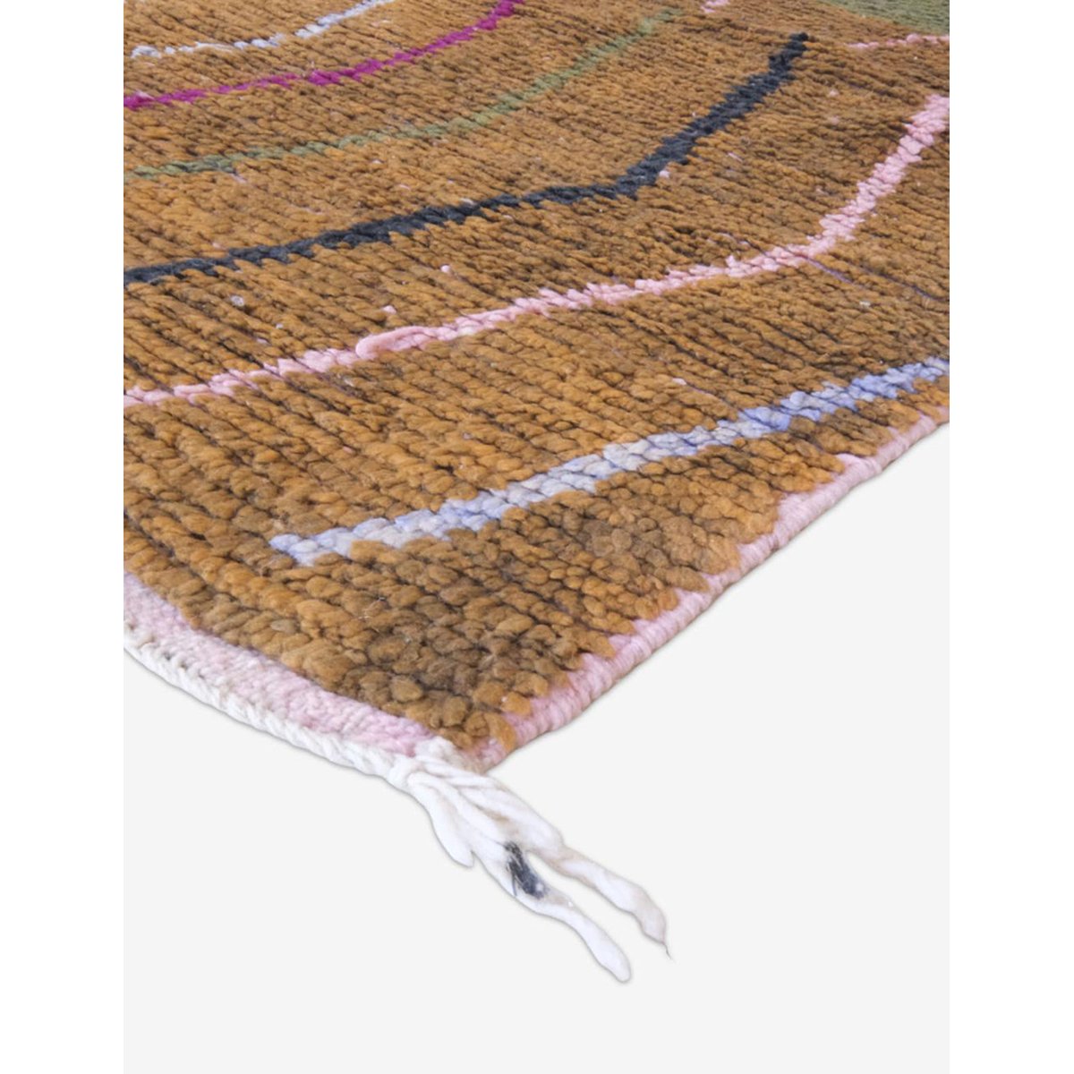 Tapis de couloir berbère marocain pure laine 78 x 371 cm palette colorée, AFK LIVING