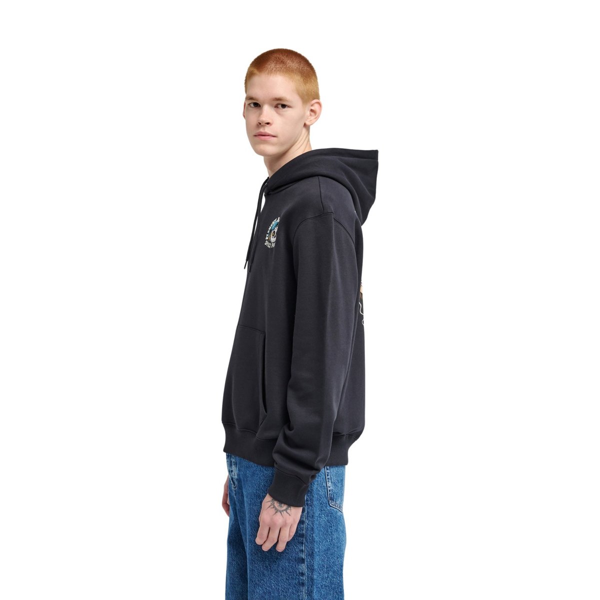 Sweat capuche TIMBER FLOW noir flint black, ELEMENT