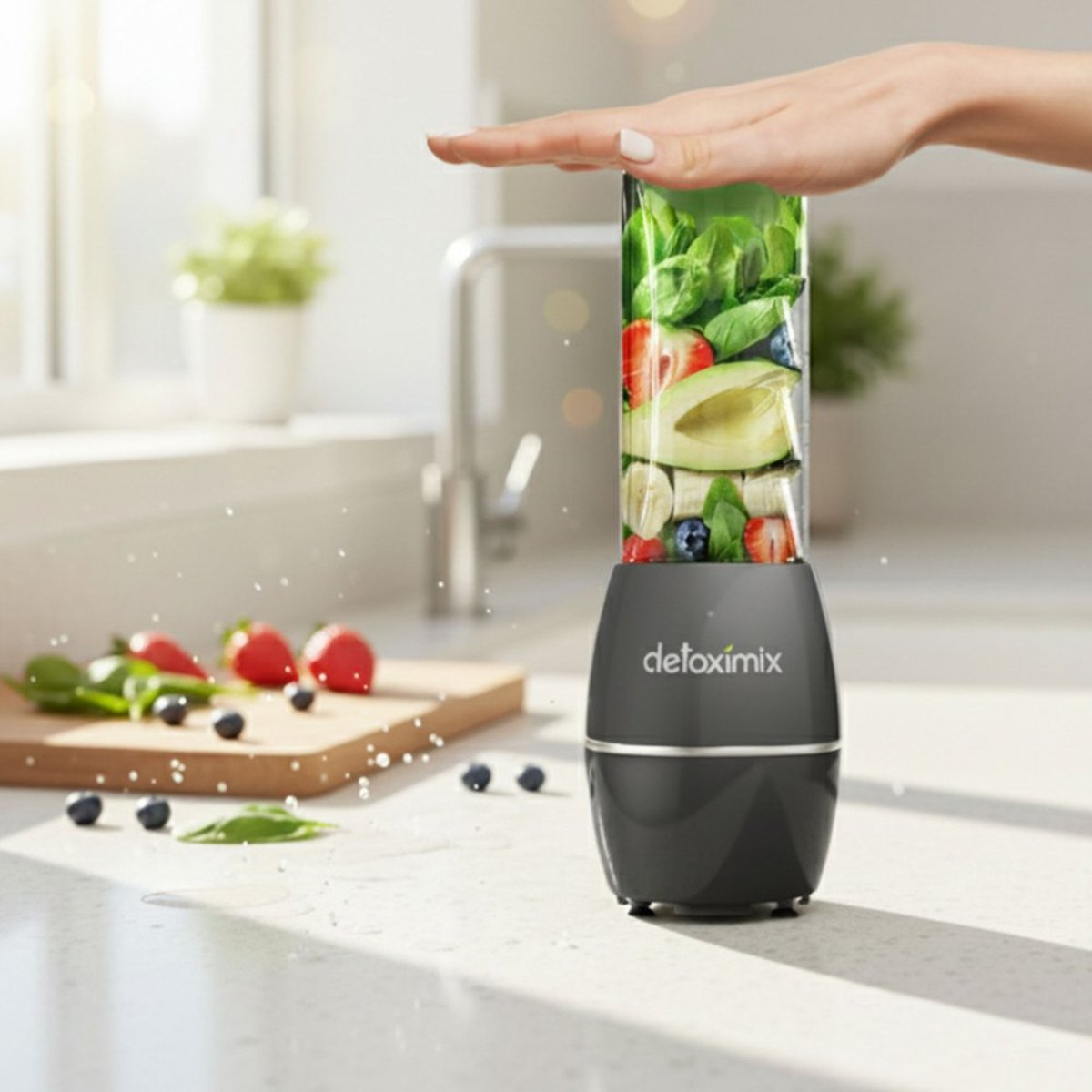 Mini Blender Neo   encre gris, DETOXIMIX