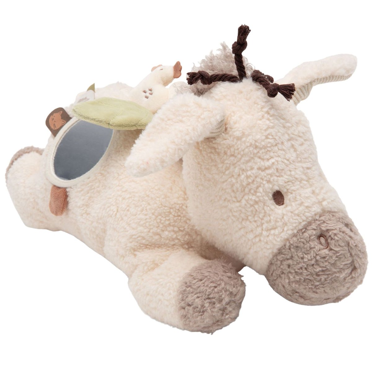 Peluche d'activités ecru, beige, vert, JOLLEIN