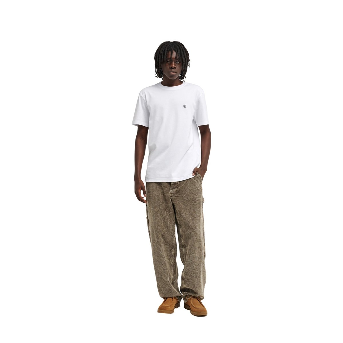 Pantalon en velours RELAX CARPENTER WASHED marron stone gray, ELEMENT