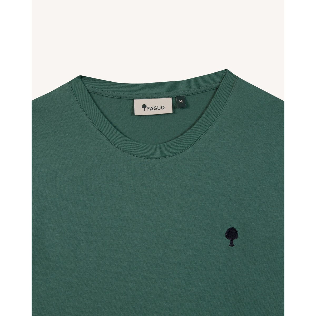 T-shirt en maille vert clair grisé, FAGUO
