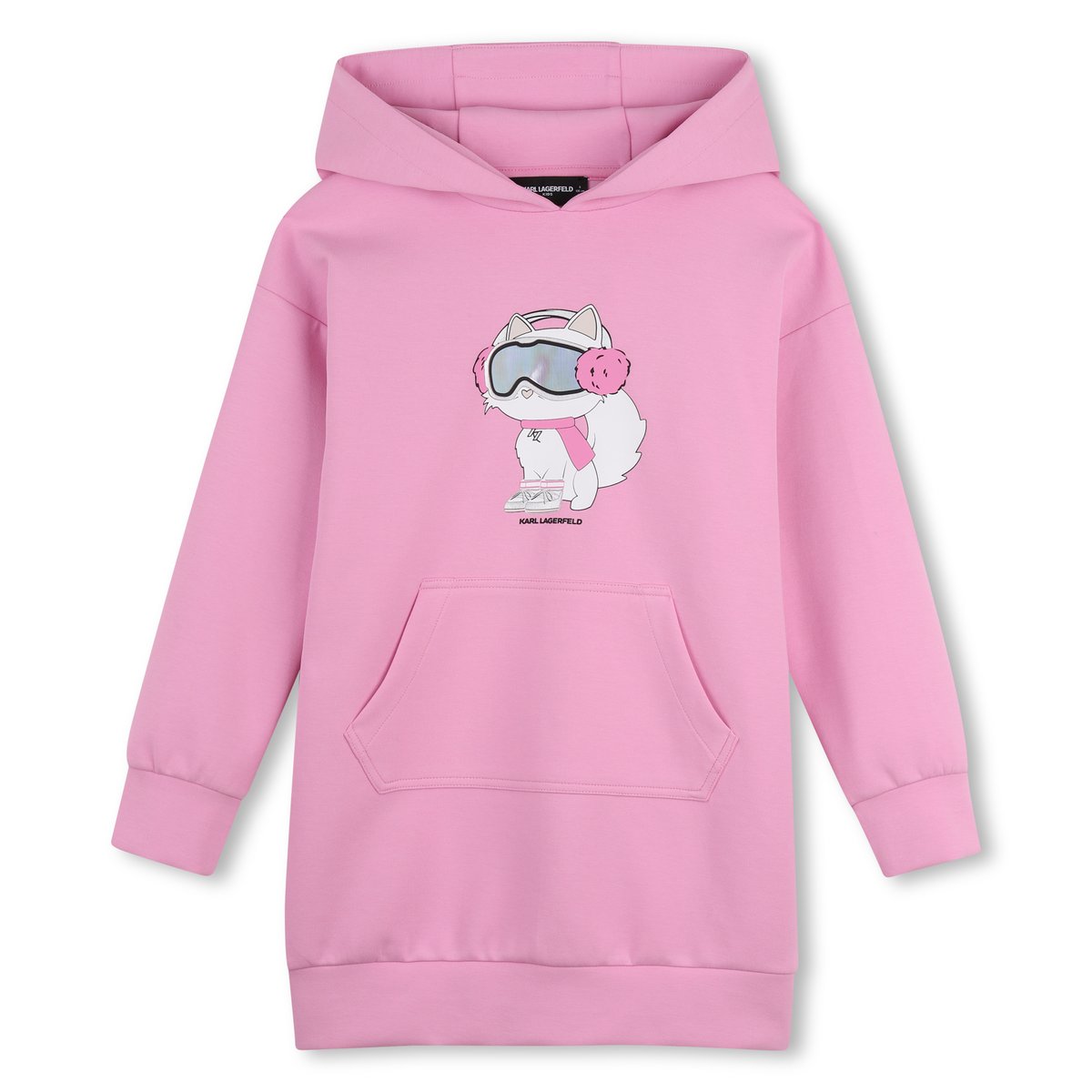 Robe à capuche pink frosting, KARL LAGERFELD KIDS