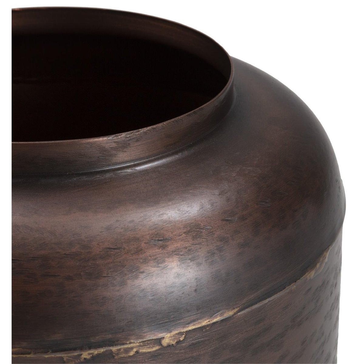 Vase en fer finition bronze vieilli doré antique et bronze vieilli, RECOLLECTION