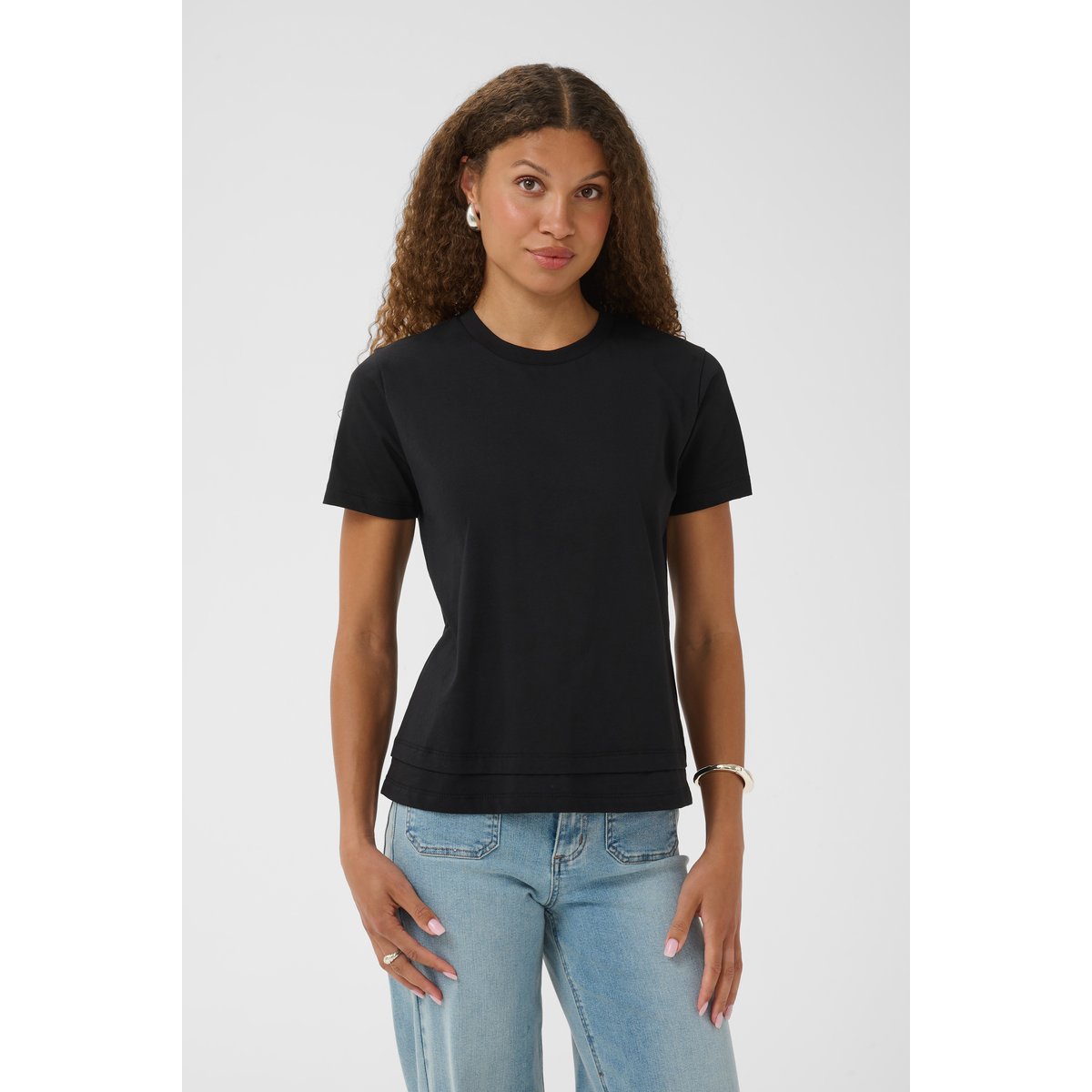 T-shirt à manches courtes noir black deep, KAFFE