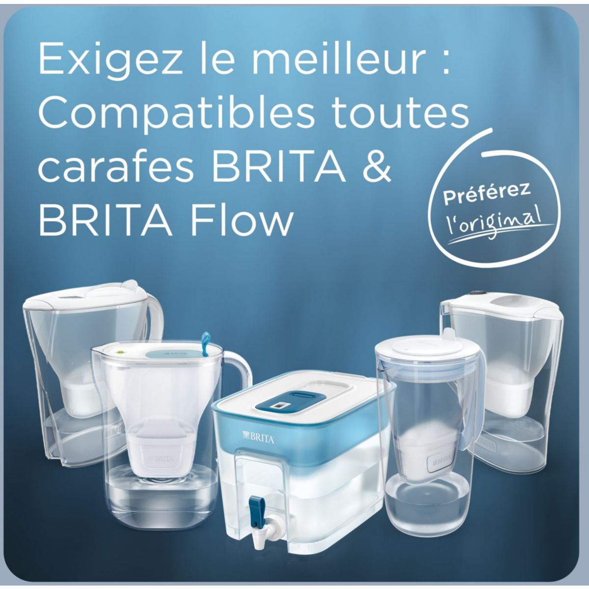 Carafe filtrante Style Essential Blanche + 1 filtre Maxtr couleur unique, BRITA