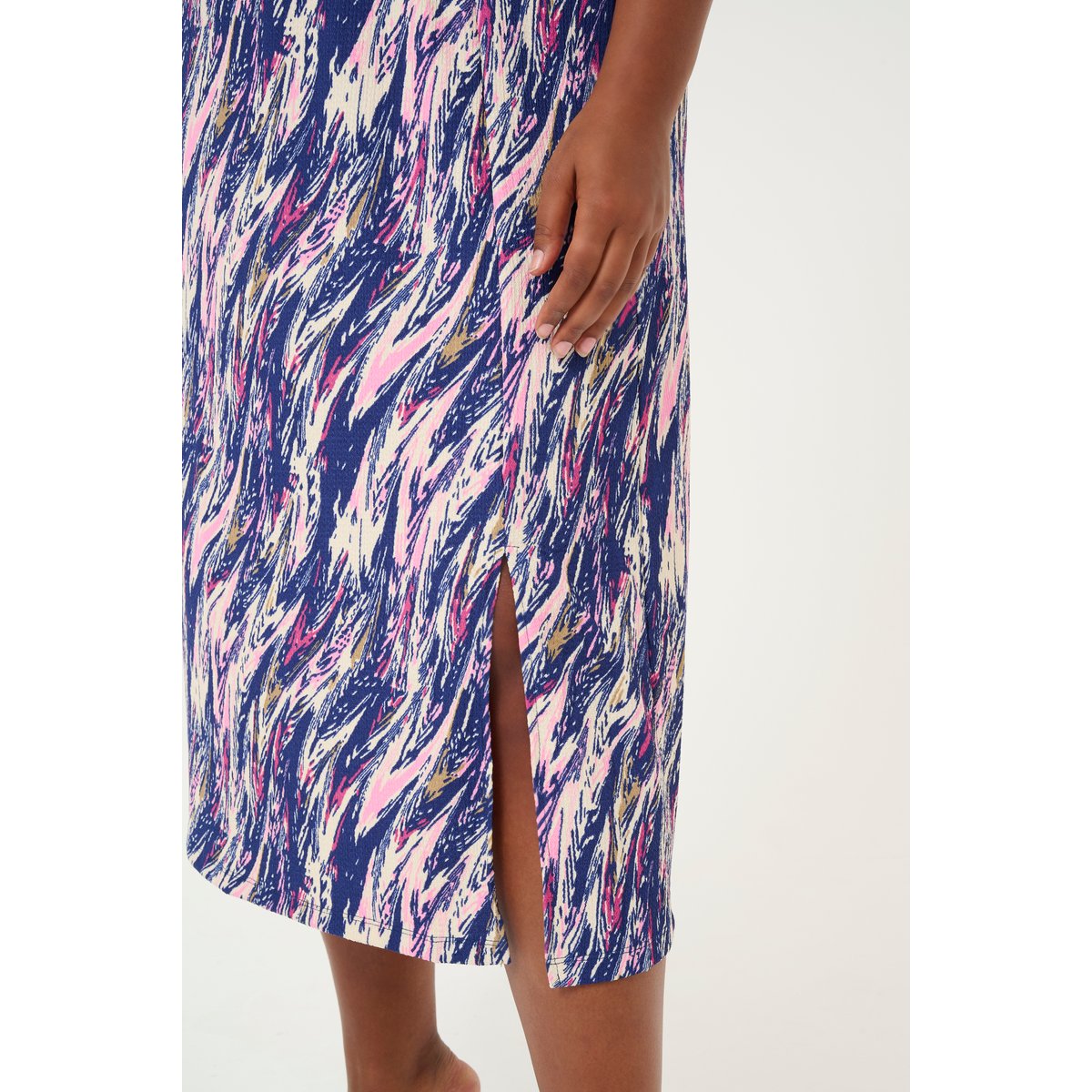 Skirt multicolore imprimé, KAFFE CURVE
