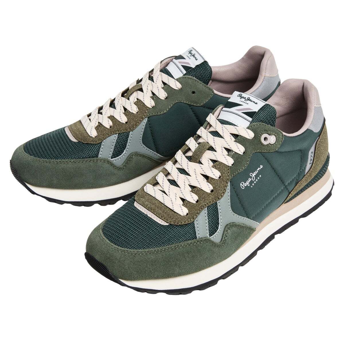 Brit - Baskets De Running Rétro vert à veine permanente, PEPE JEANS