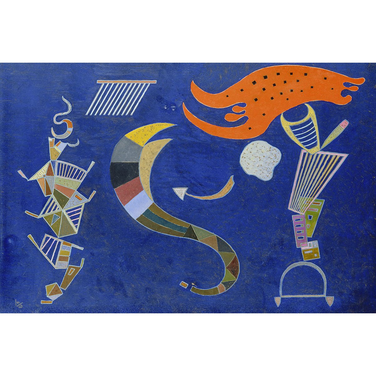 Tableau célèbre La Flèche de Kandinsky tableau alu dibond, HEXOA