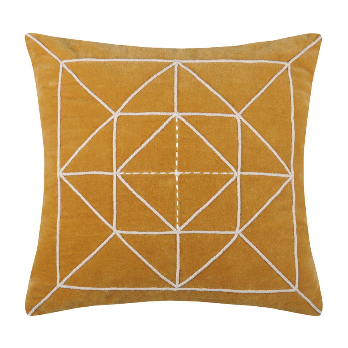 Coussin à motif corde marron clair, LOVELY CASA