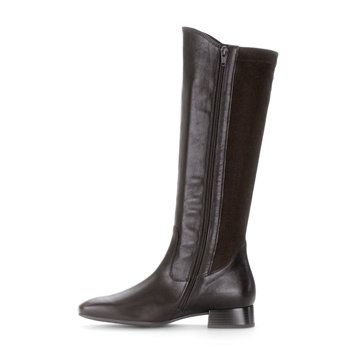 Genouillères en cuir à talon décroché marron, GABOR