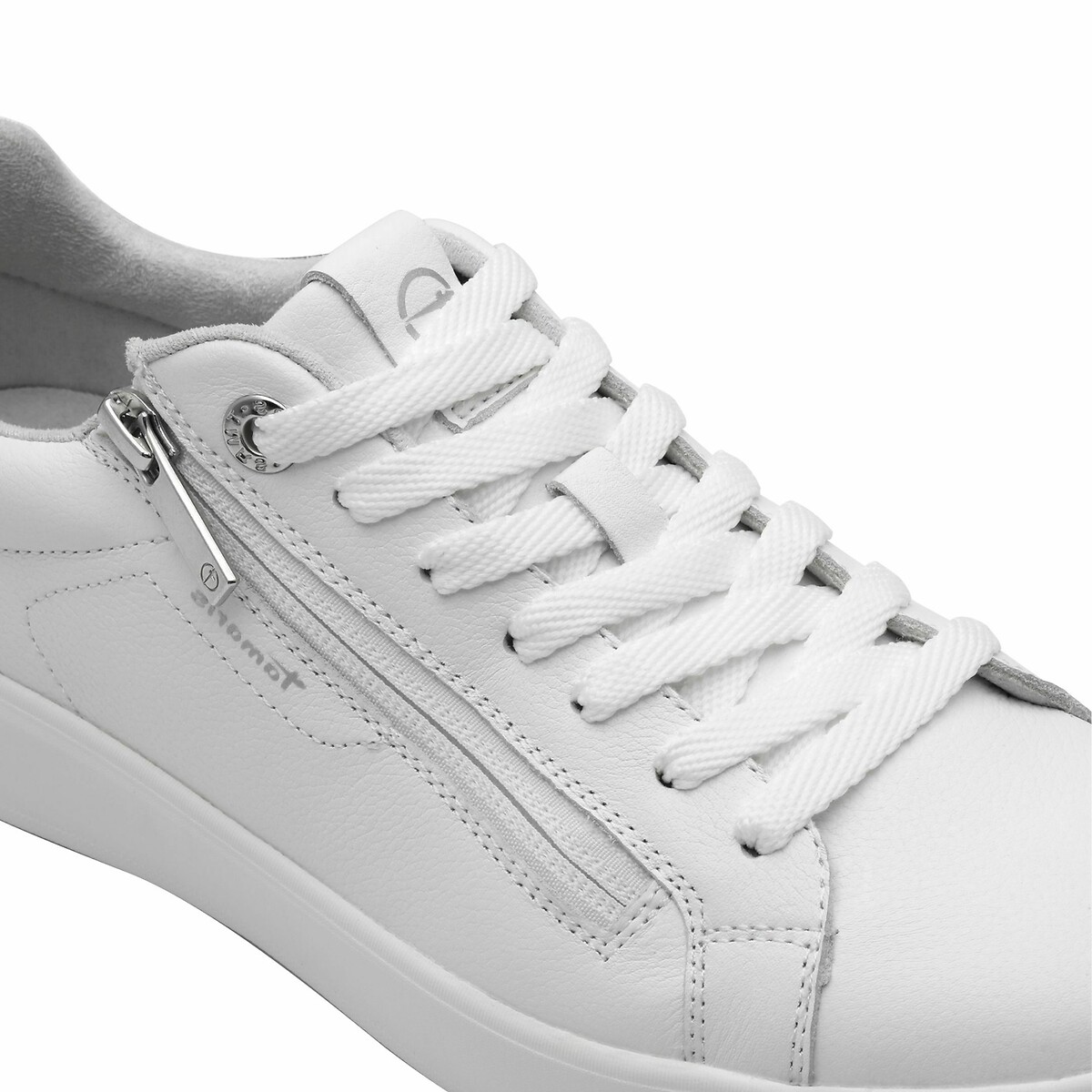 Zip-Up Trainers white, TAMARIS