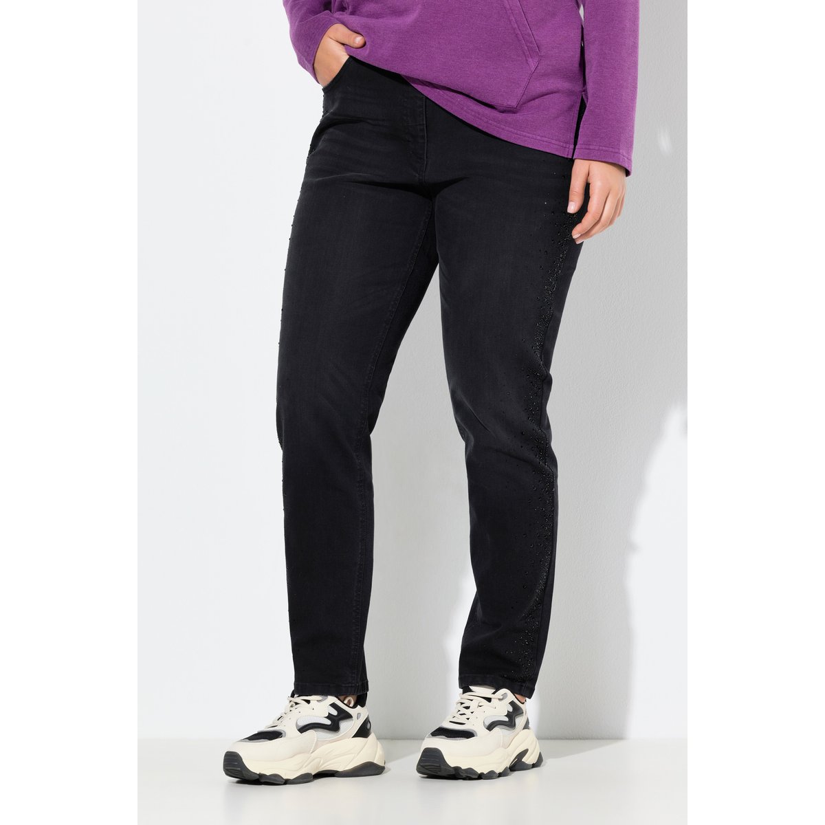 Jean Mia en denim stretch. Taille noir, ULLA POPKEN