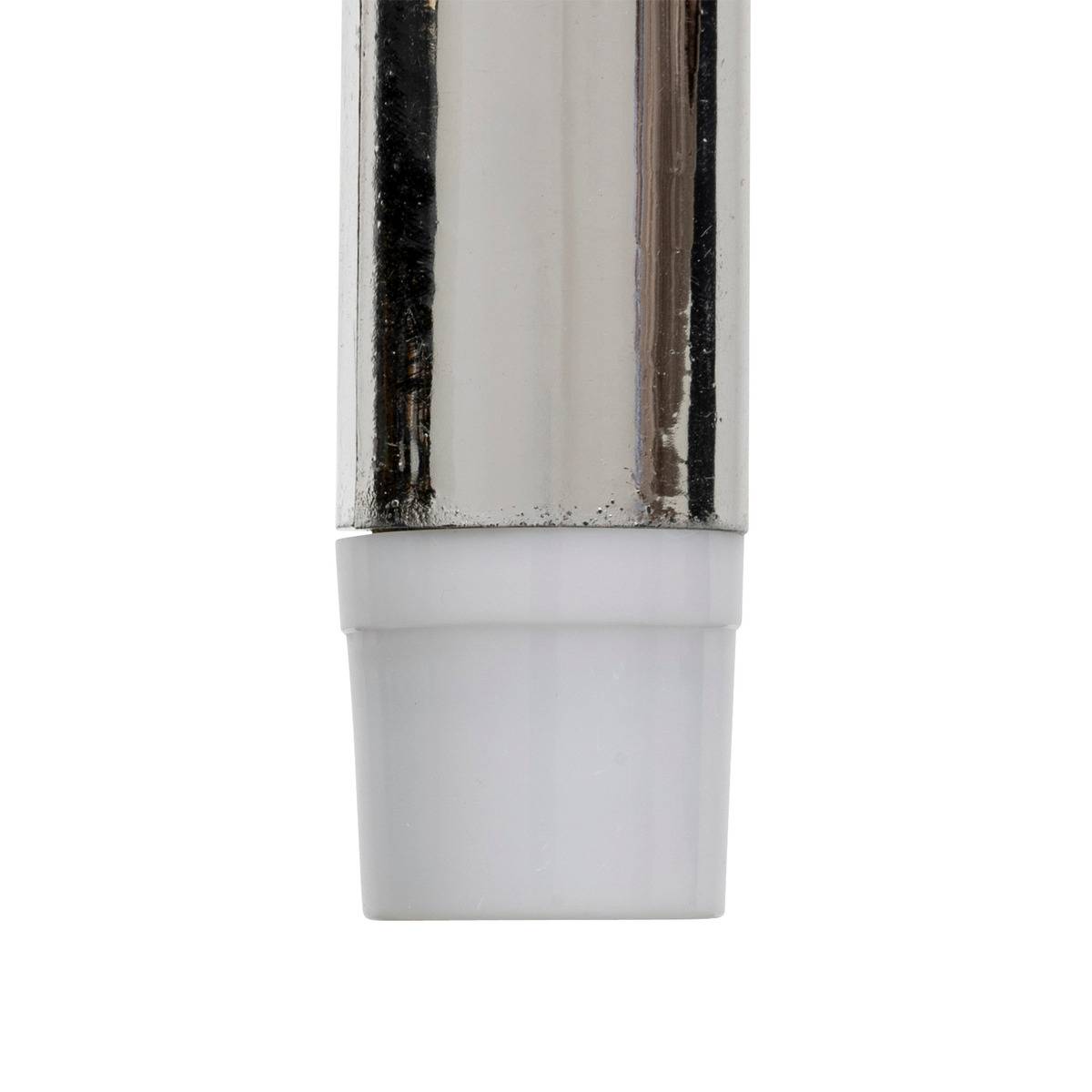 Lot de 2 bougies LED bâton métal rouge argent, FEERIC LIGHTS & CHRISTMAS