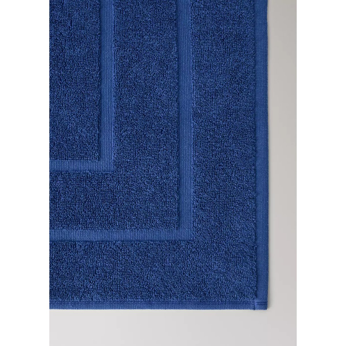 Tapis de bain coton haute absorption bleu nuit, MANGO HOME