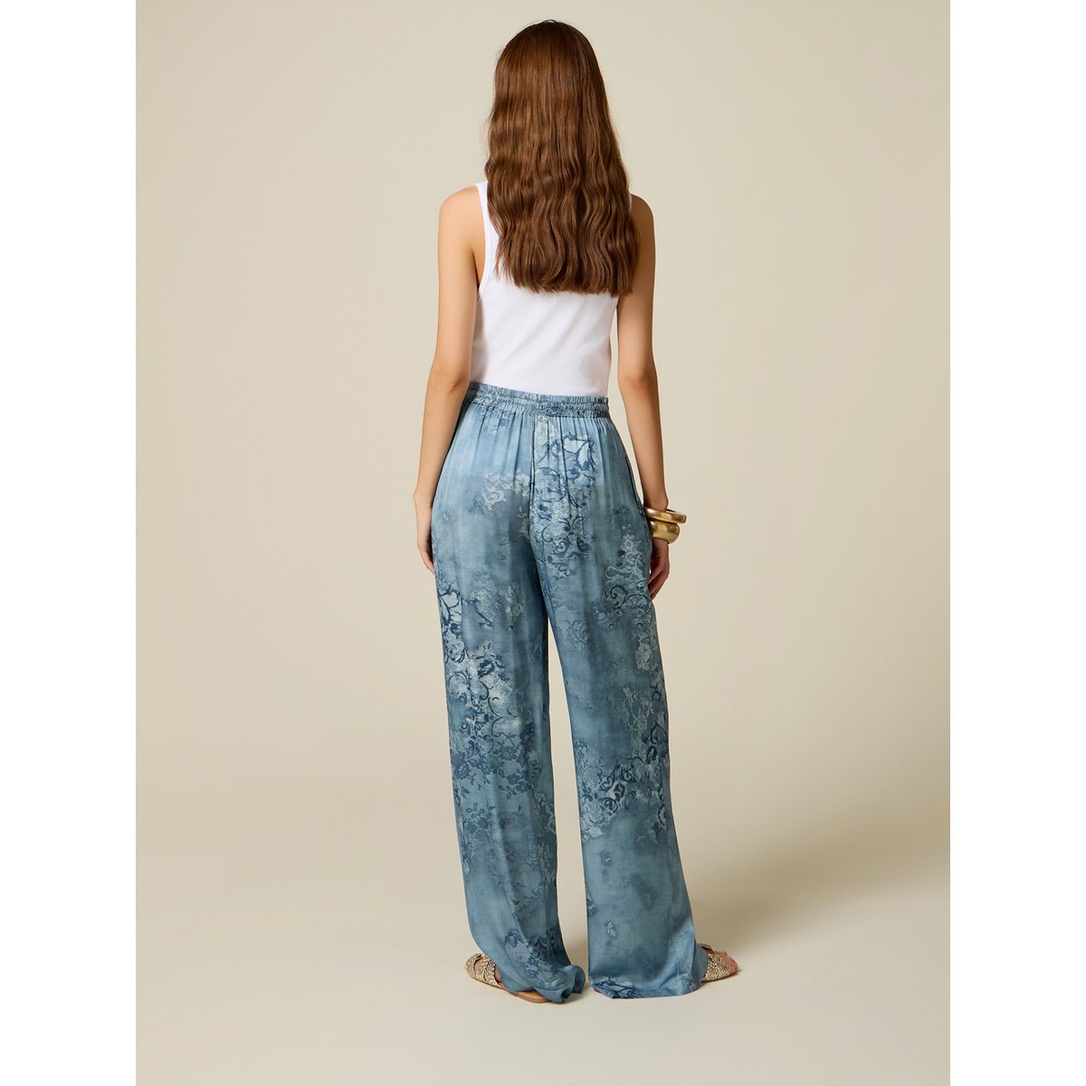 Pantalon palazzo light - blue, OLTRE