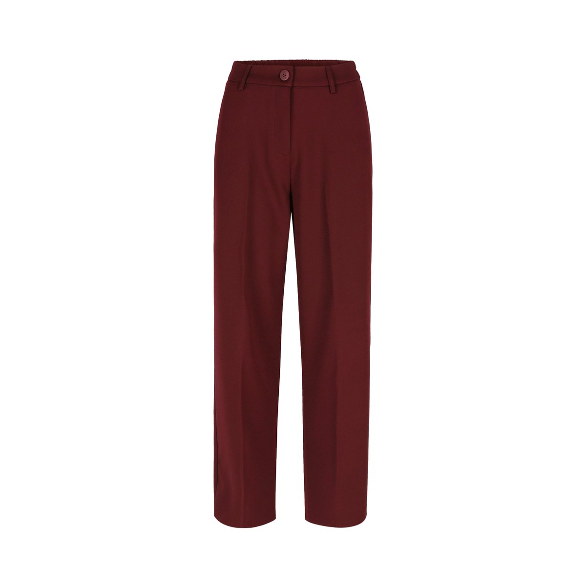 Pantalon large taille haute bordeaux wine, LOLALIZA