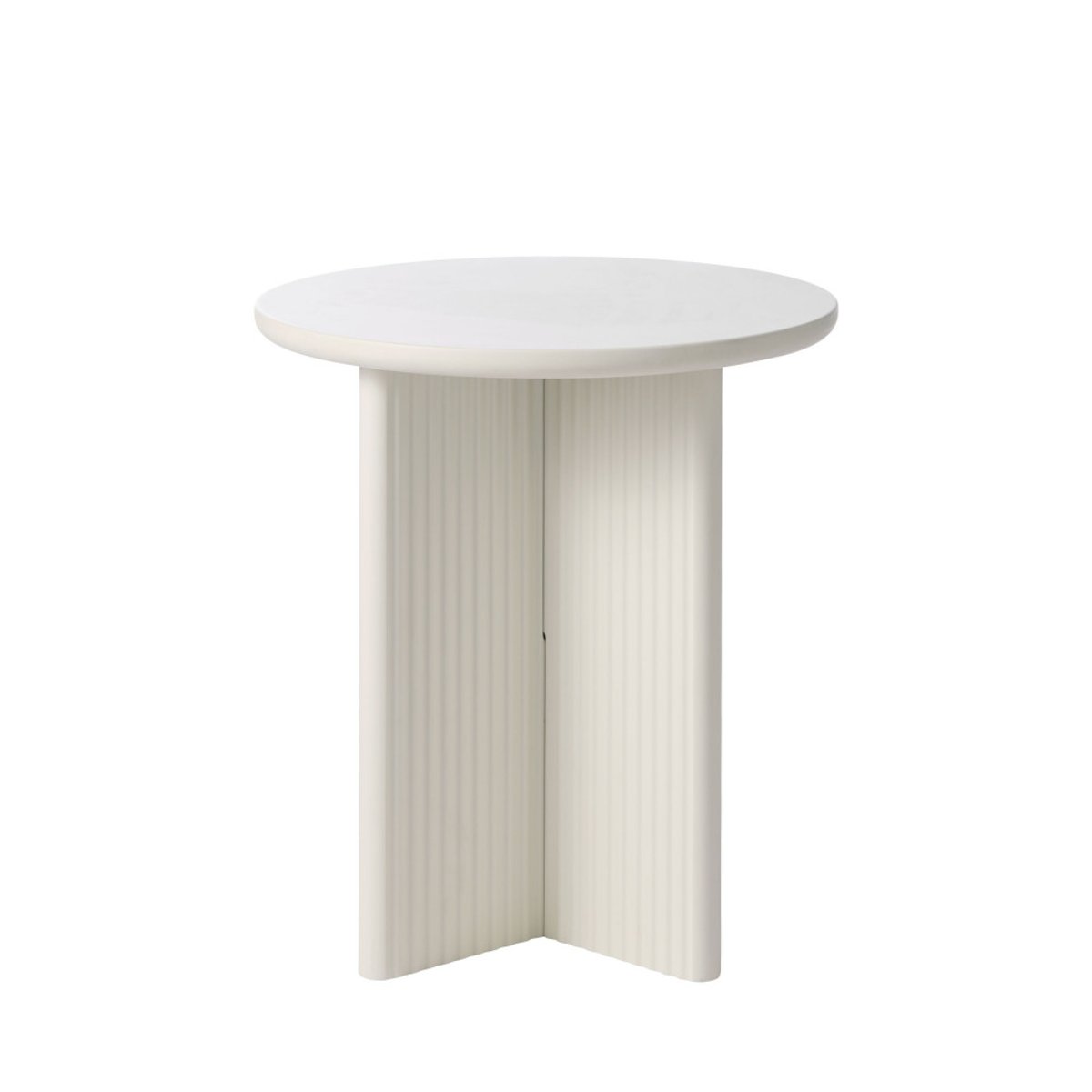 Table d'appoint ronde en bois 50cm- JURA grège, DRAWER