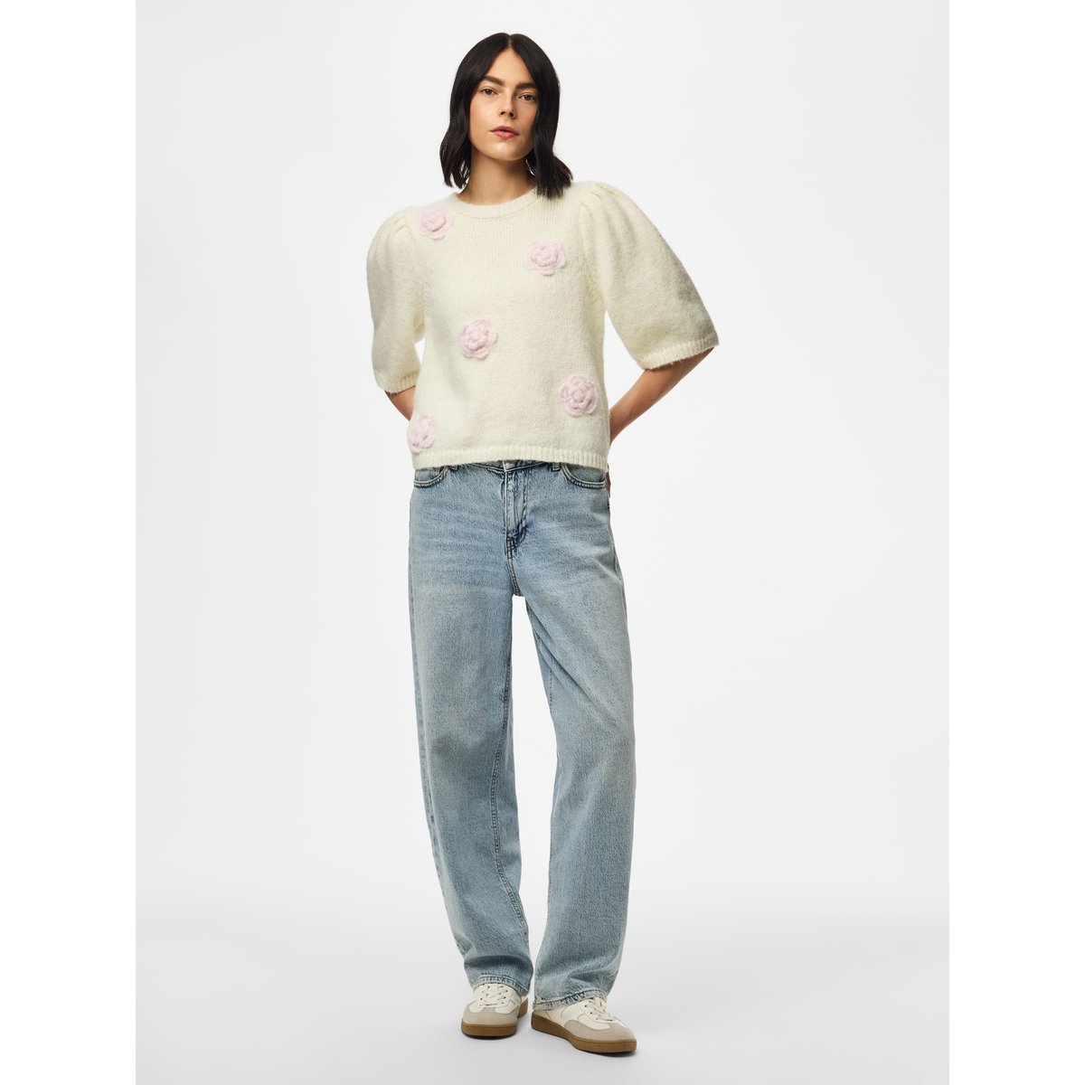 Top En Maille blanc - cloud dancer1, PIECES