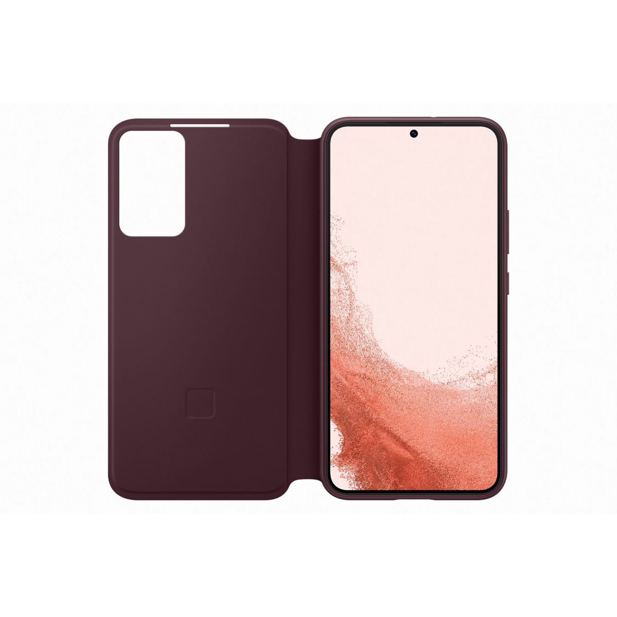Etui S22+ Clear View bordeaux bordeaux, SAMSUNG