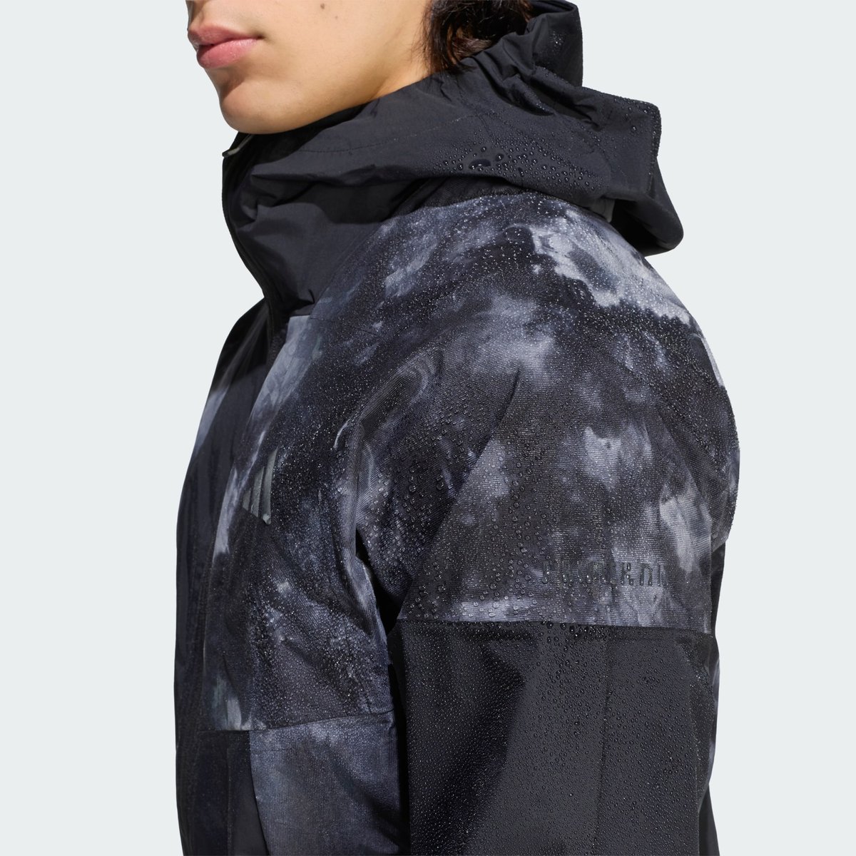 Veste Hybride Terrex Xperior 2,5 Couches Primeknit Teintée Par Pulvérisation Climaproof black, adidas Performance