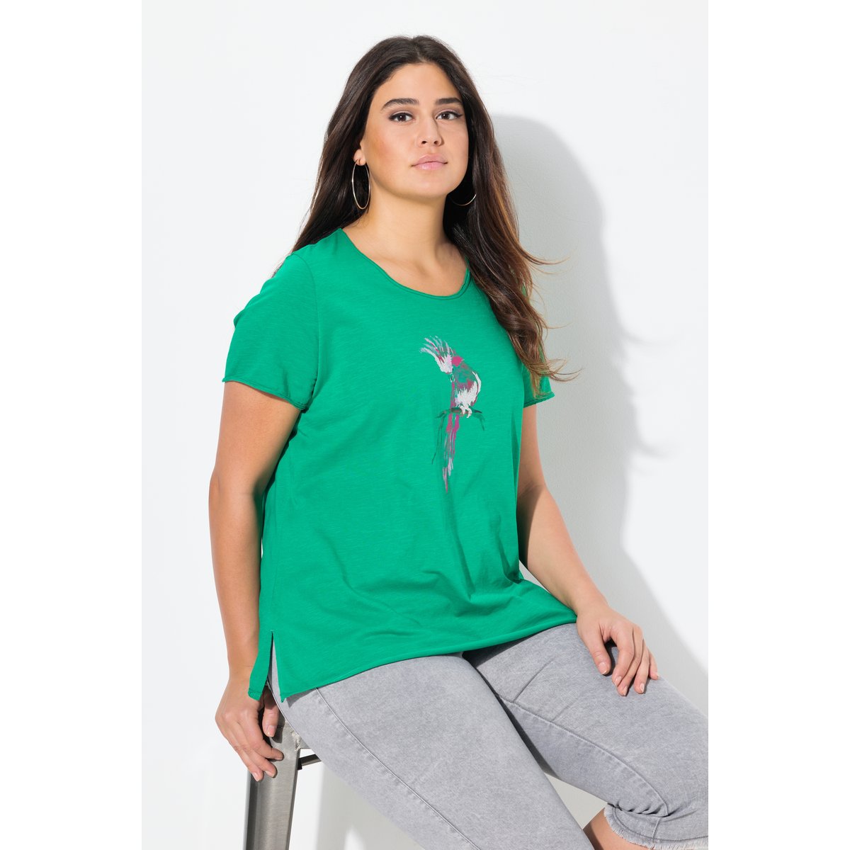 T-shirt vert mousse, ULLA POPKEN