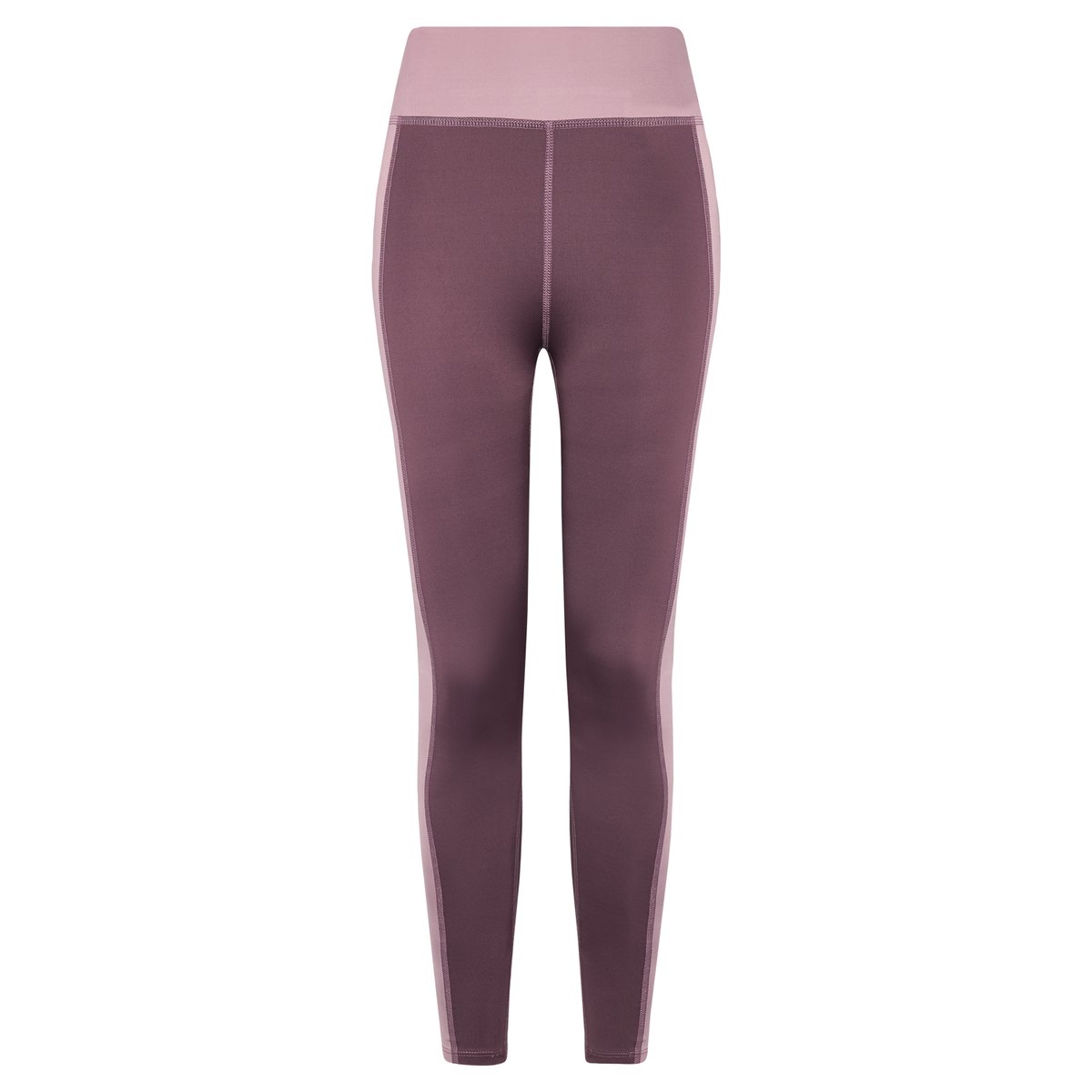 Legging de sport femme Maiko Longueur 7/8 taille mi-haute effet gainant rose vieux foncé, BORN