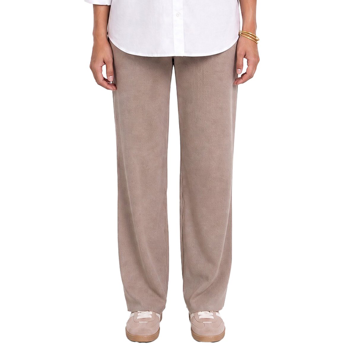 Pantalon de grossesse style yoga beige, VERTBAUDET