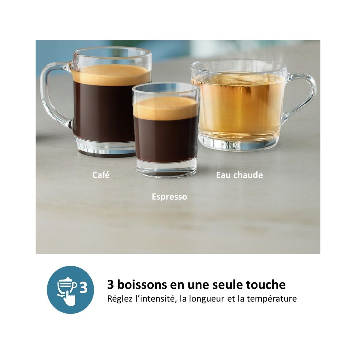 Expresso Broyeur EP1220/00 Noir Mat série 1200 noir, PHILIPS