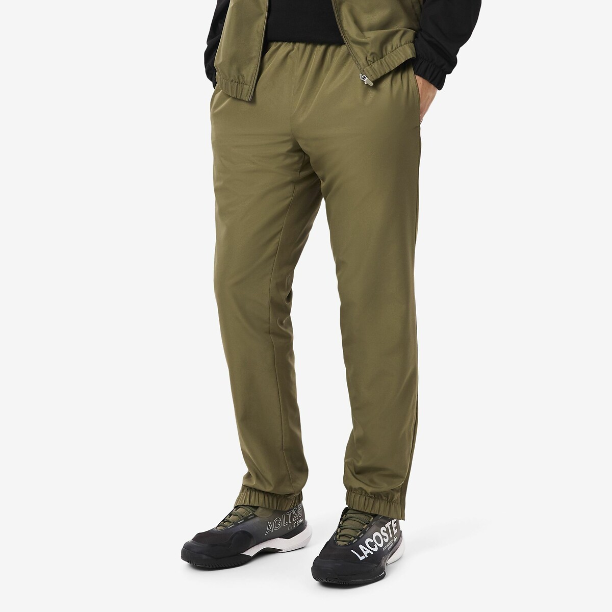 Conjunto de chándal verde aceiutuna/negro, LACOSTE