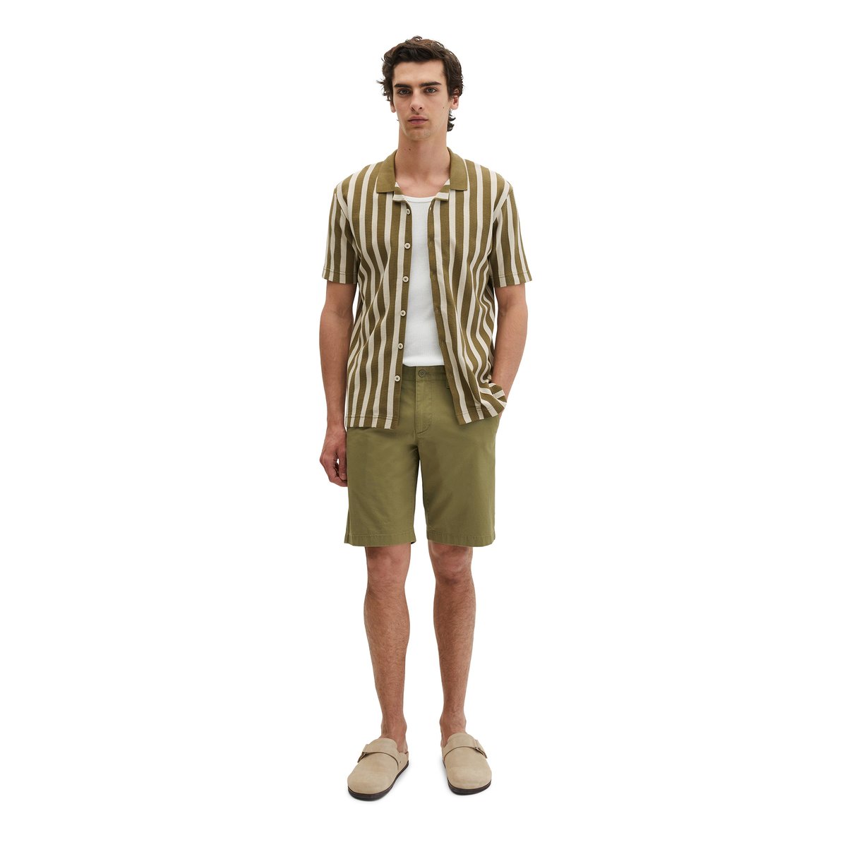 Tee-shirt en jersey DfC regular avec des bandes de couleur et de structure gris, MARC O'POLO