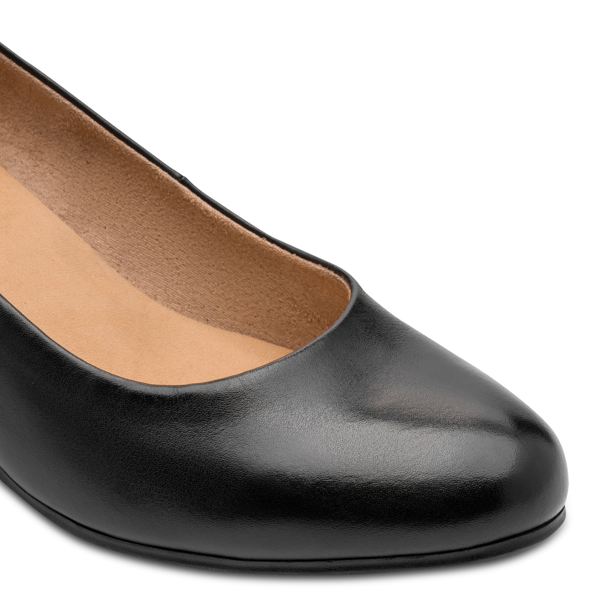 Escarpin en cuir noir nappa, TAMARIS