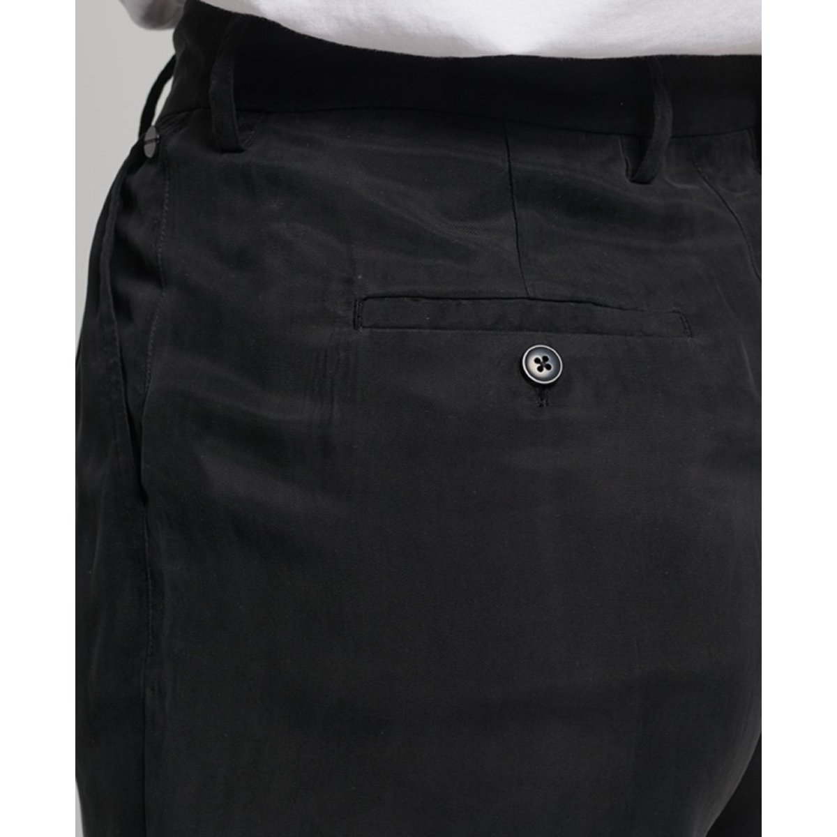 Short en cupro noir, SUPERDRY