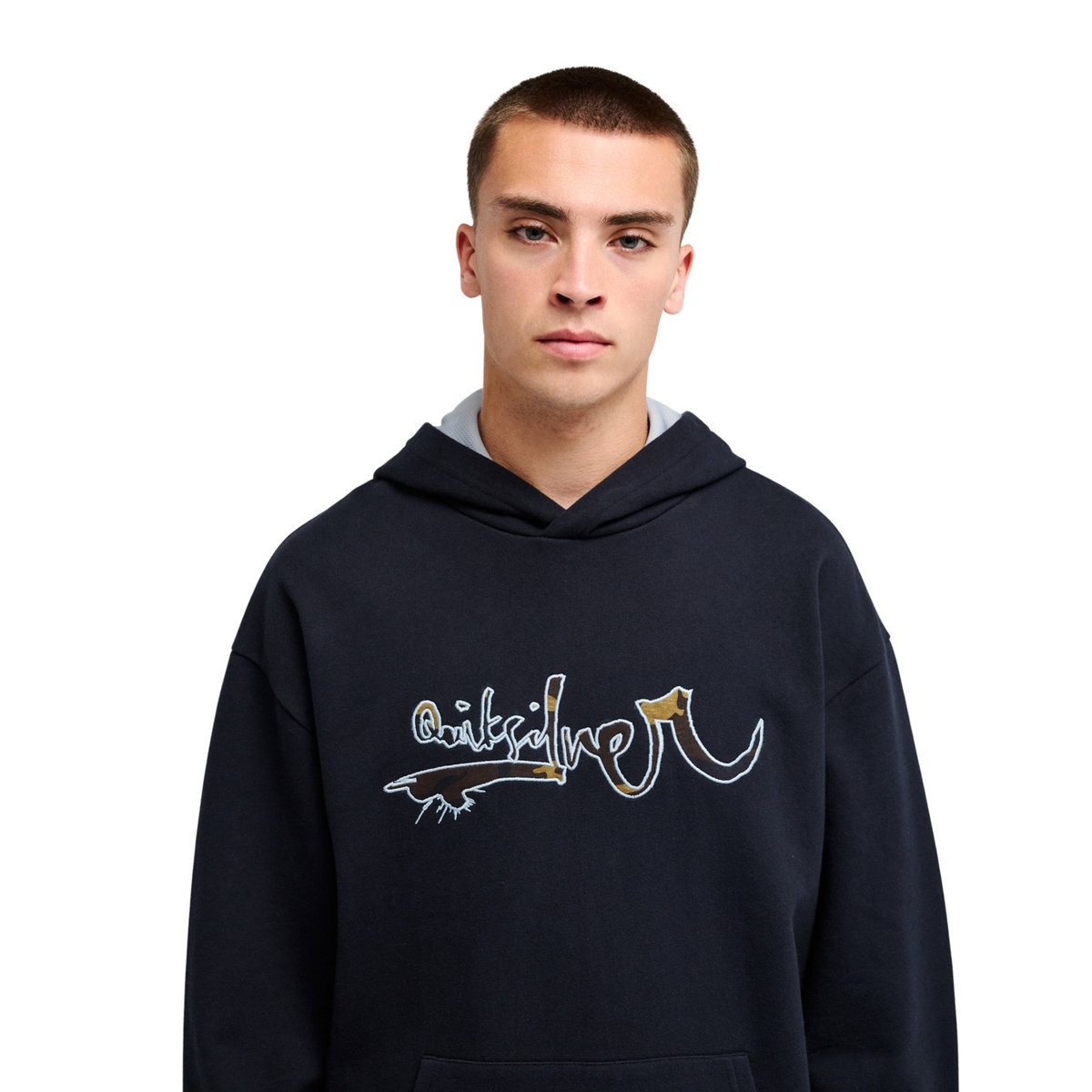 Sweat capuche YOUNG GUNS VORTEX noir black, QUIKSILVER