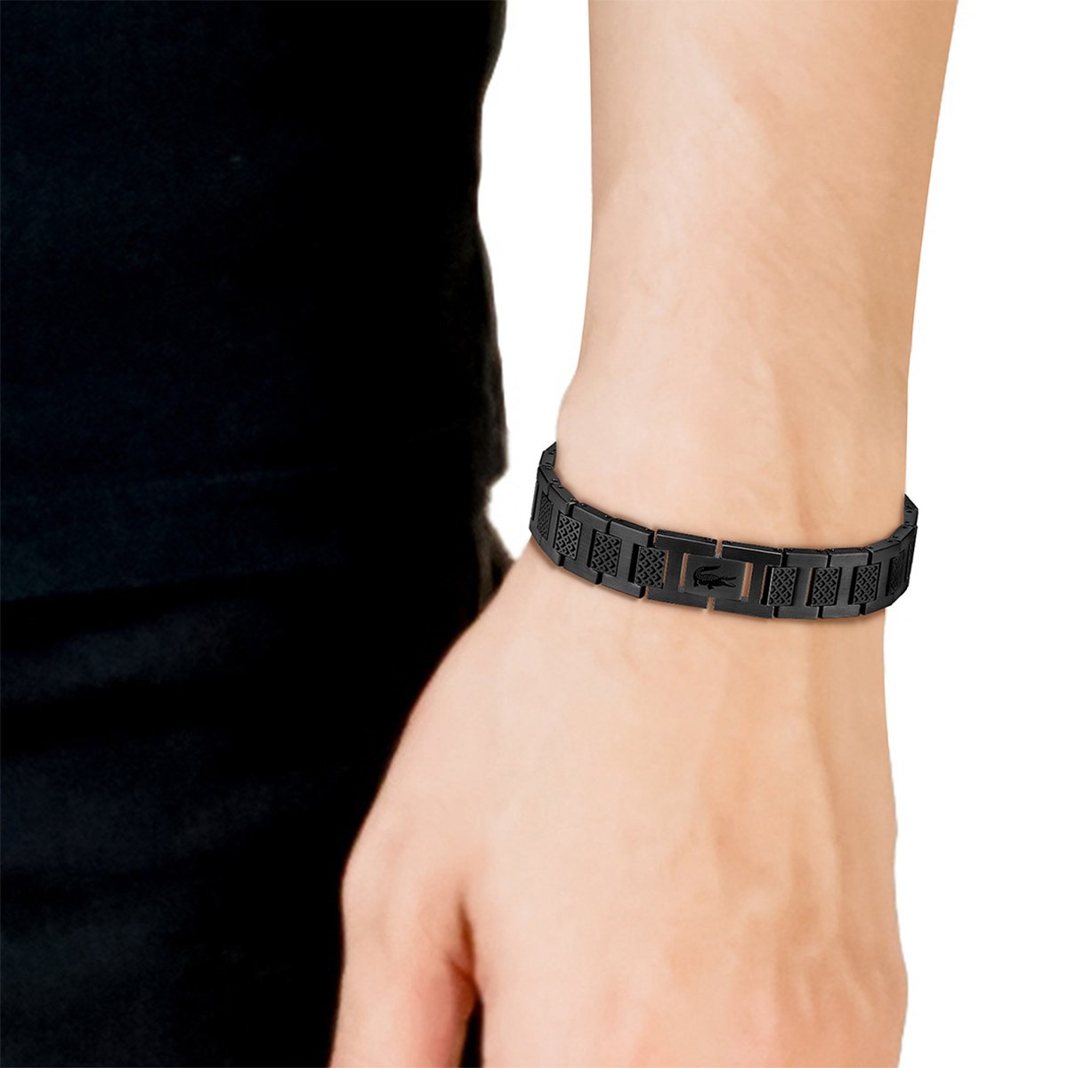 Bracelet Metropole noir, LACOSTE
