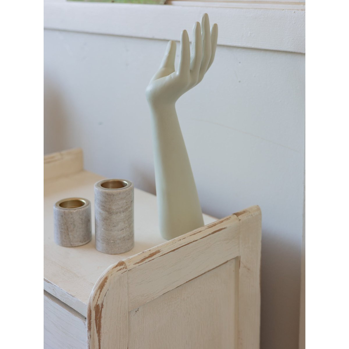 Commode blanc patiné Garance N°746 - Bon état blanc, DEBONGOUT