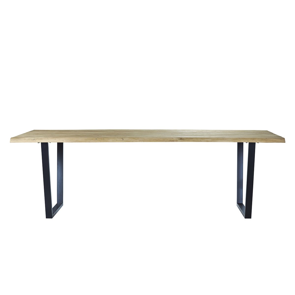 Table en bois de teck recyclé et métal 10 pers. JUNE naturel, BERAH GETAH