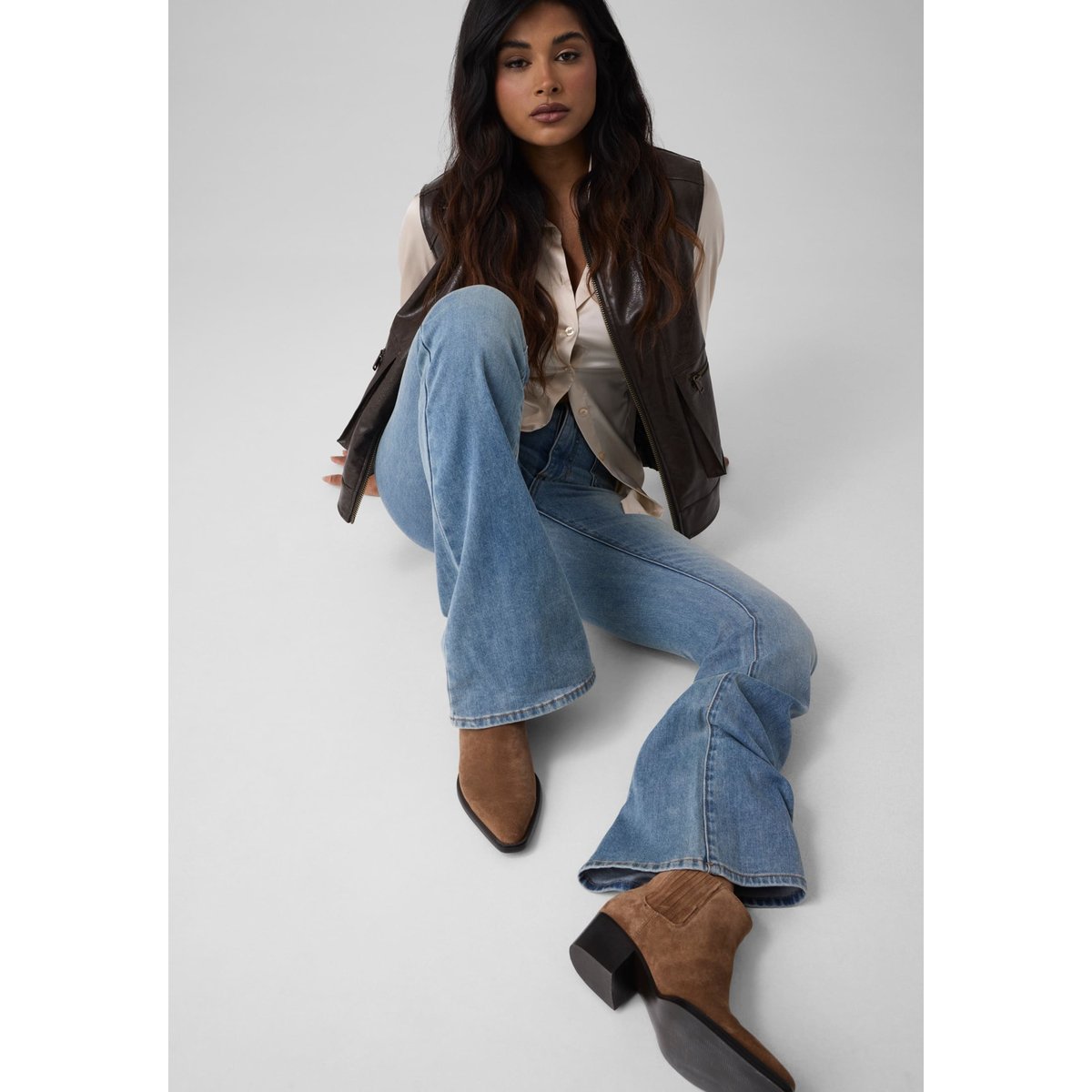 Botte En Daim Wynie marron, GUESS