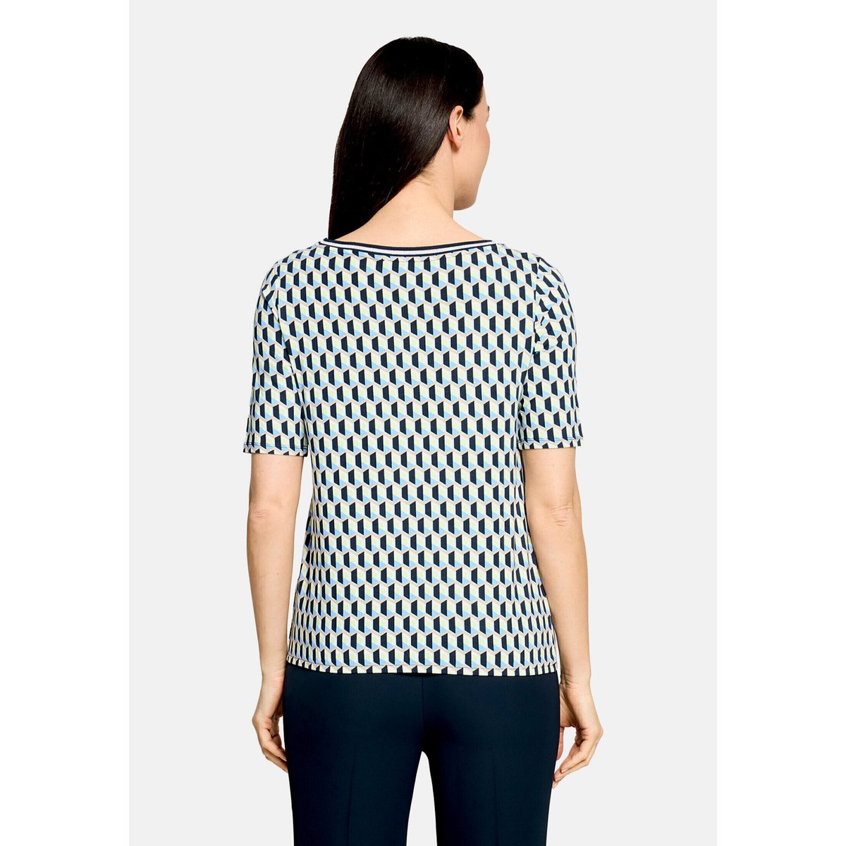 Haut casual à élastique bleu/vert, BETTY BARCLAY