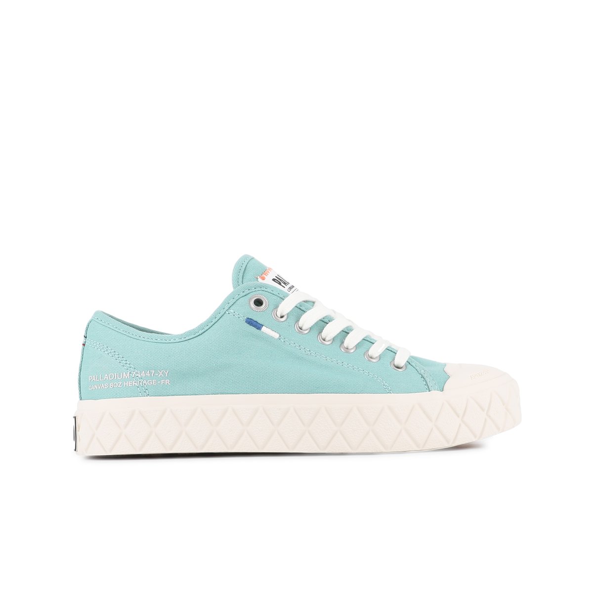 Baskets montantes en coton PALLA ACE CVS ORG sea green, PALLADIUM