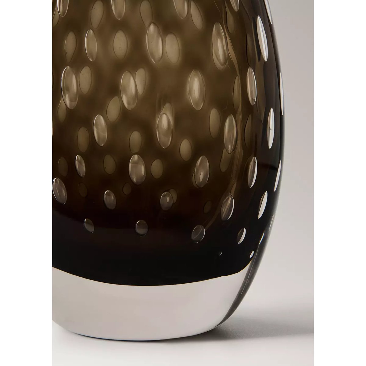 Vase en verre soufflé marron, MANGO HOME