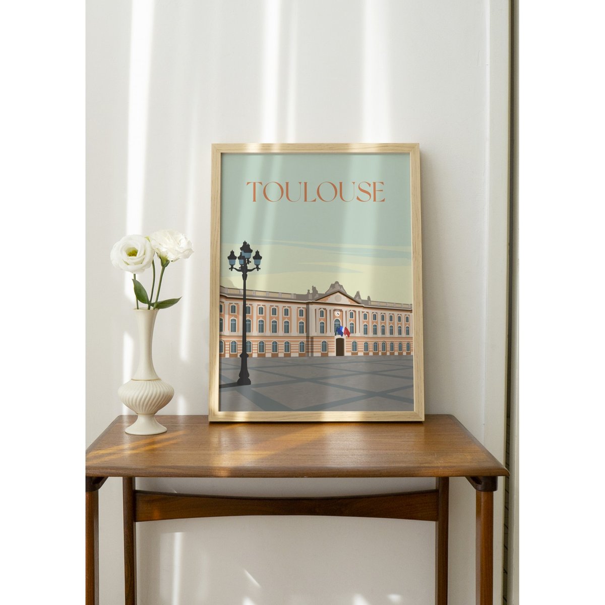 Affiche ville Toulouse 2 blanc, L'AFFICHERIE
