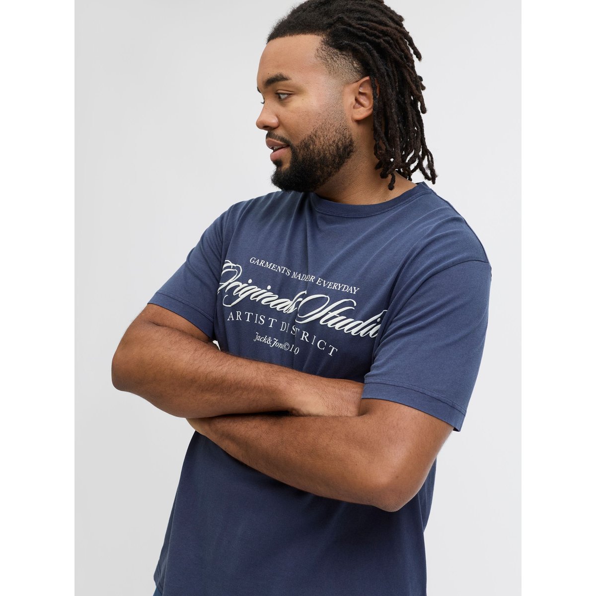 T-Shirt bleue - ocean cavern, JACK & JONES