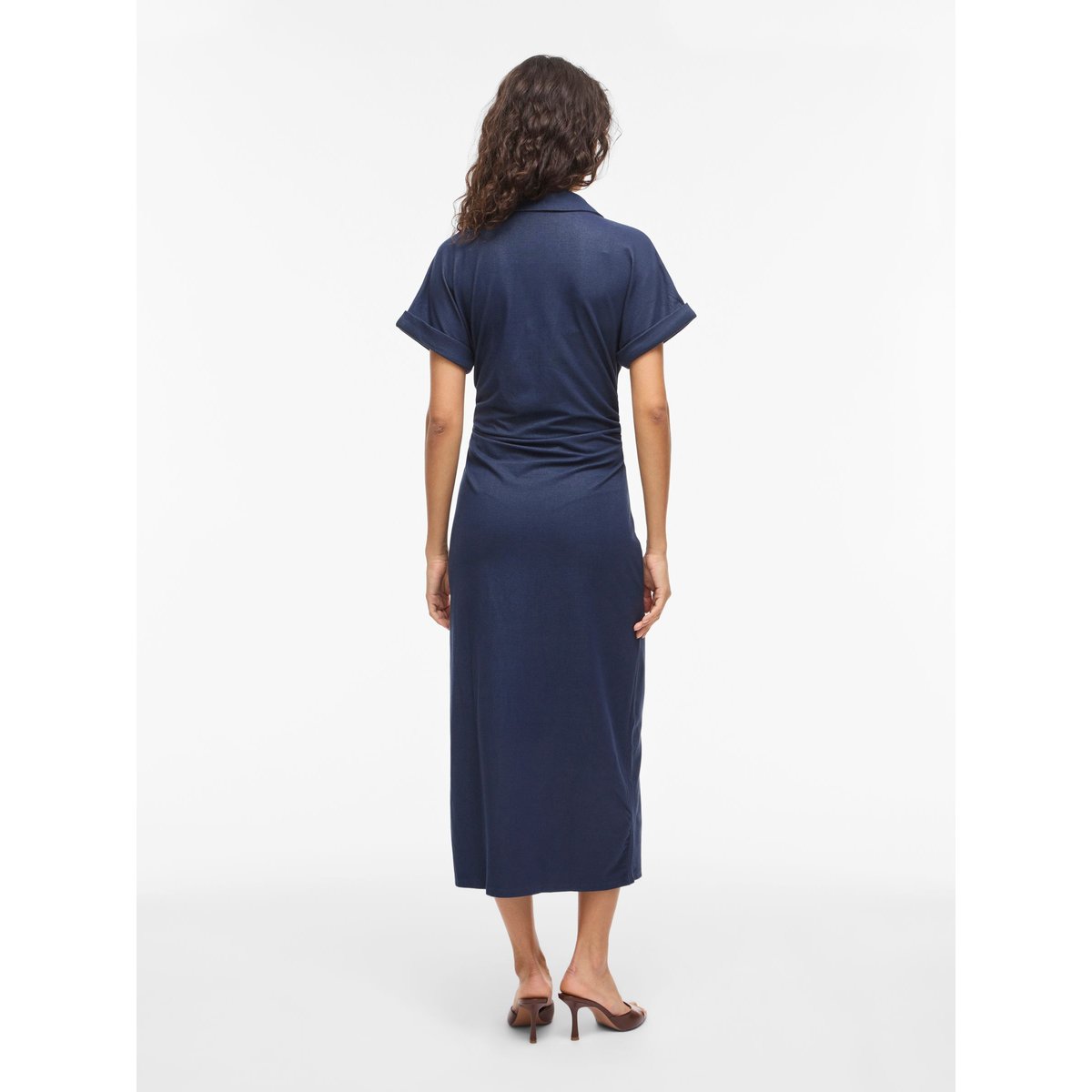 Robe Mi-Longue dark blue denim, VILA