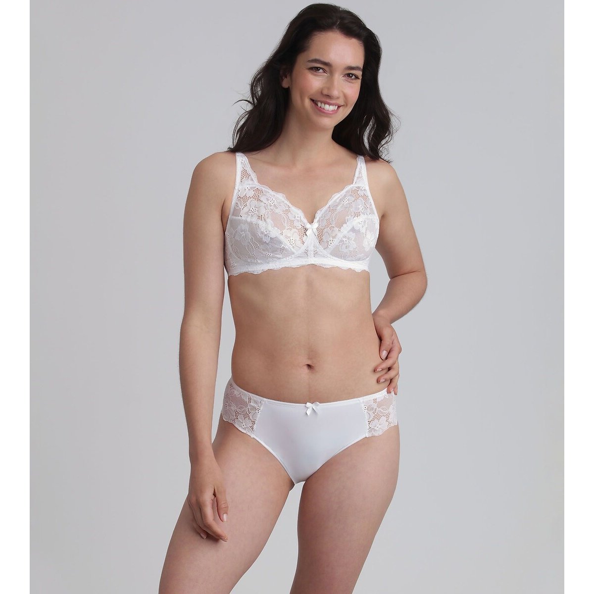 Beugelloze BH ESSENTIEL ELEGANCE DENTELLE wit, PLAYTEX