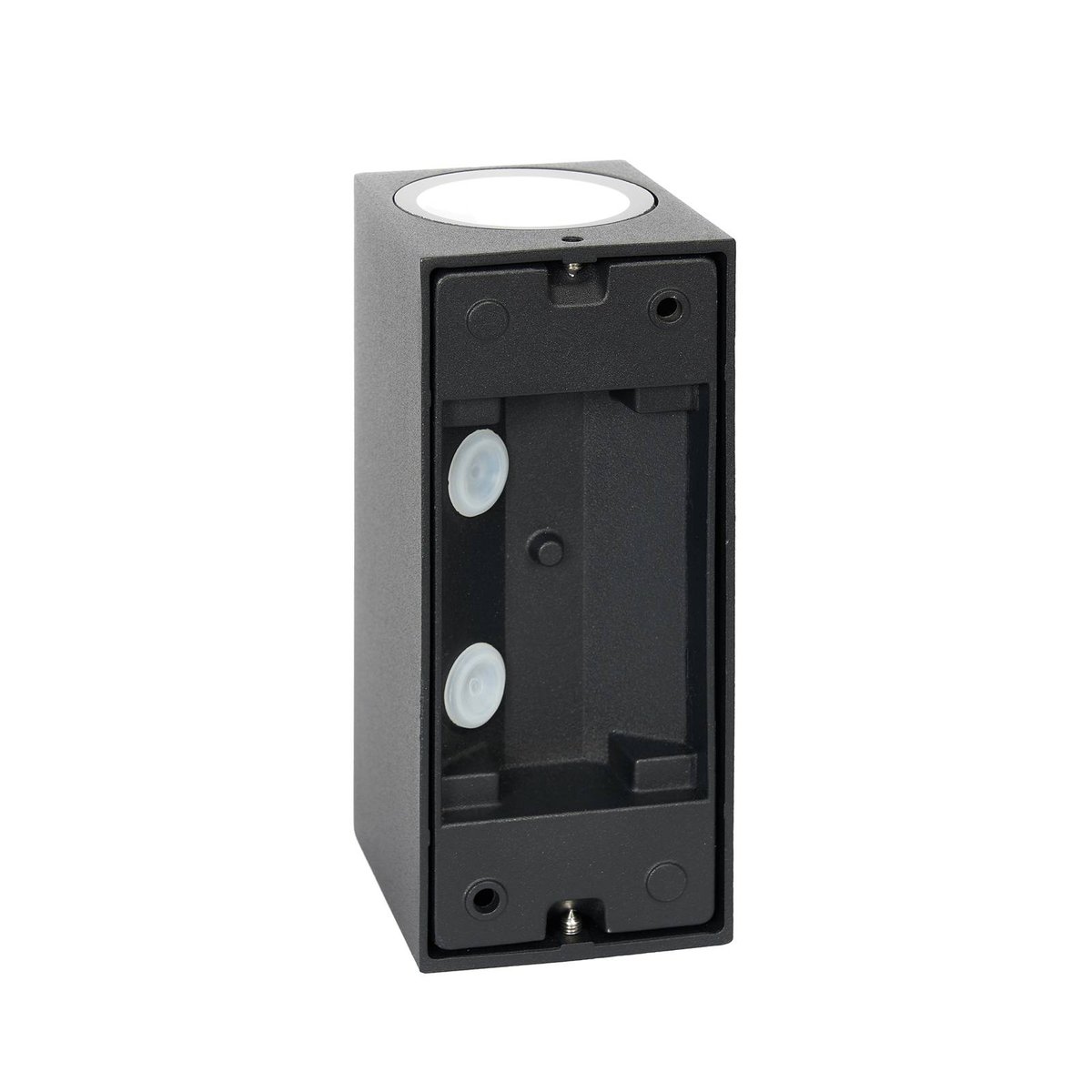 Applique extérieure en aluminium moderne noir, PRIOS