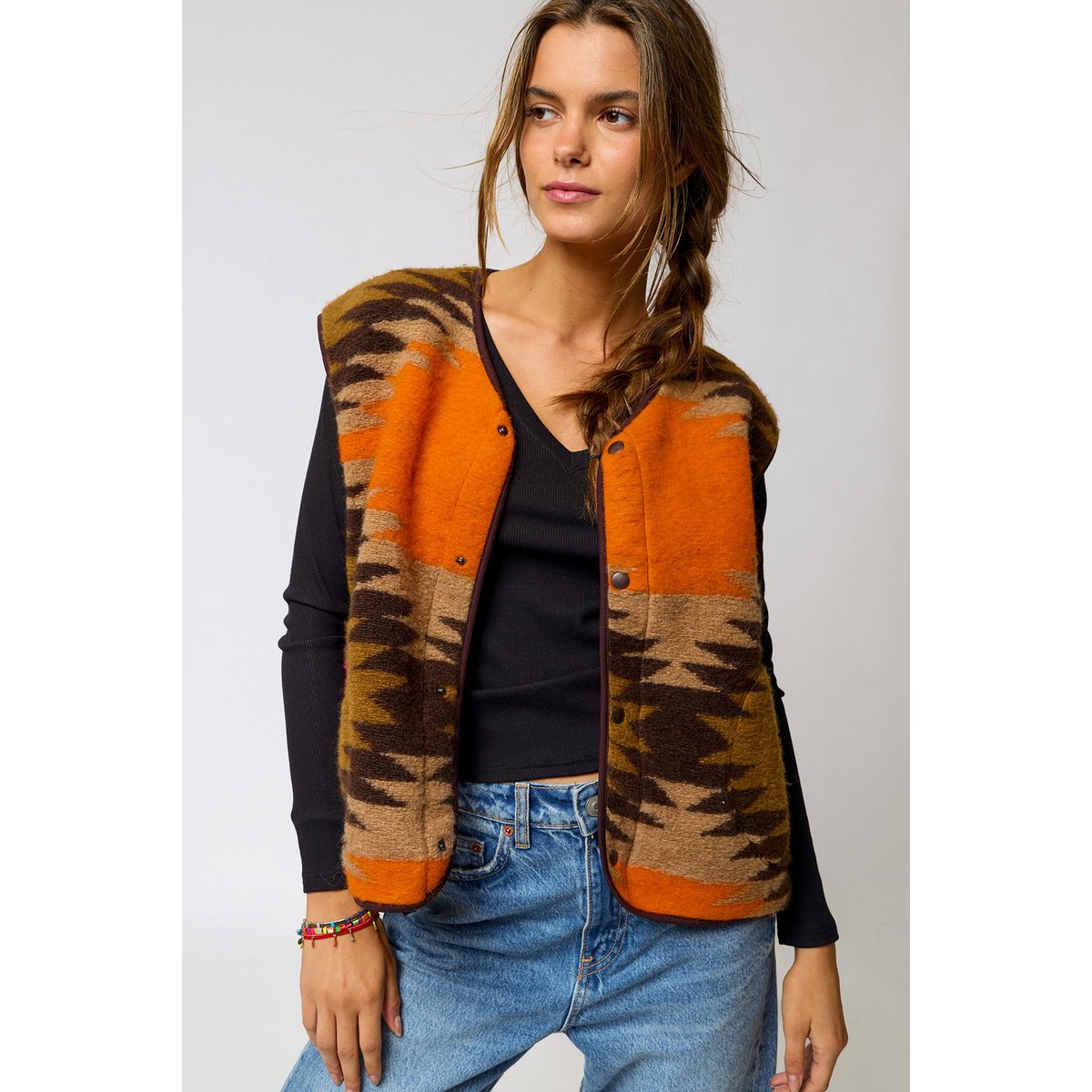 Gilet Yaqui - APPALACHES marron, BANANA MOON