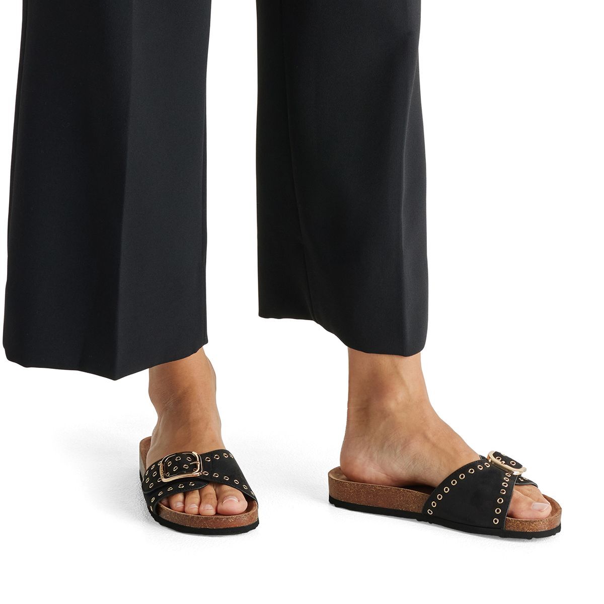 Mule plate noir, TAMARIS